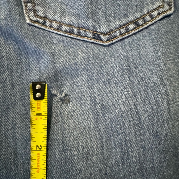 Hudson Remi High rise paper bag straight crop jeans size 25 - Picture 10 of 12